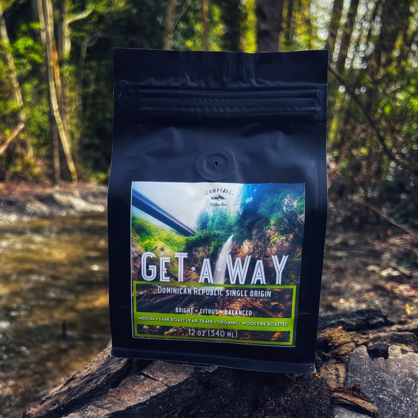 Campfire Coffee - Getaway Double Smoked Dominican Whole Bean - 12oz