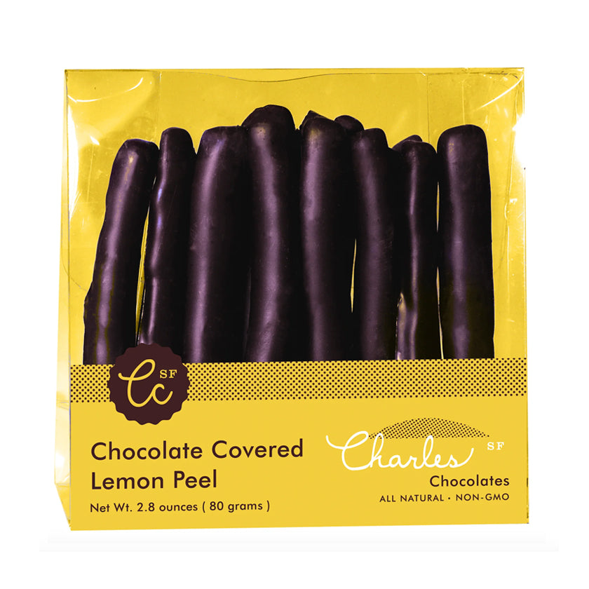 Charles Chocolates - Mini Treats - Chocolate Covered Lemon Peel 2.8oz