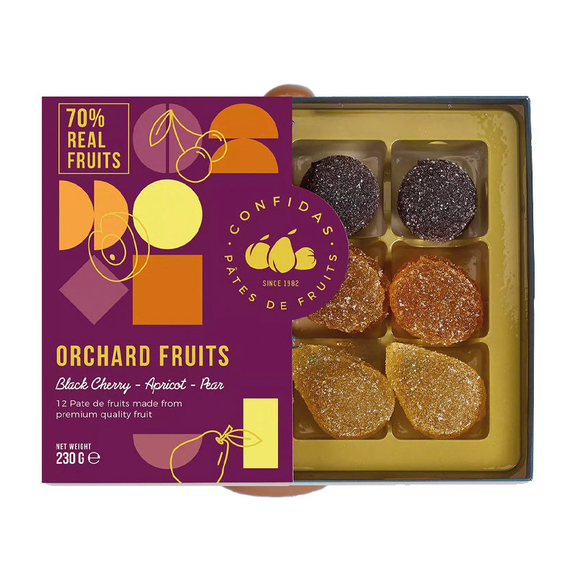 Confidas Pâtes de Fruits - Orchard Joy - 12-pieces gift-box - 8.11 oz