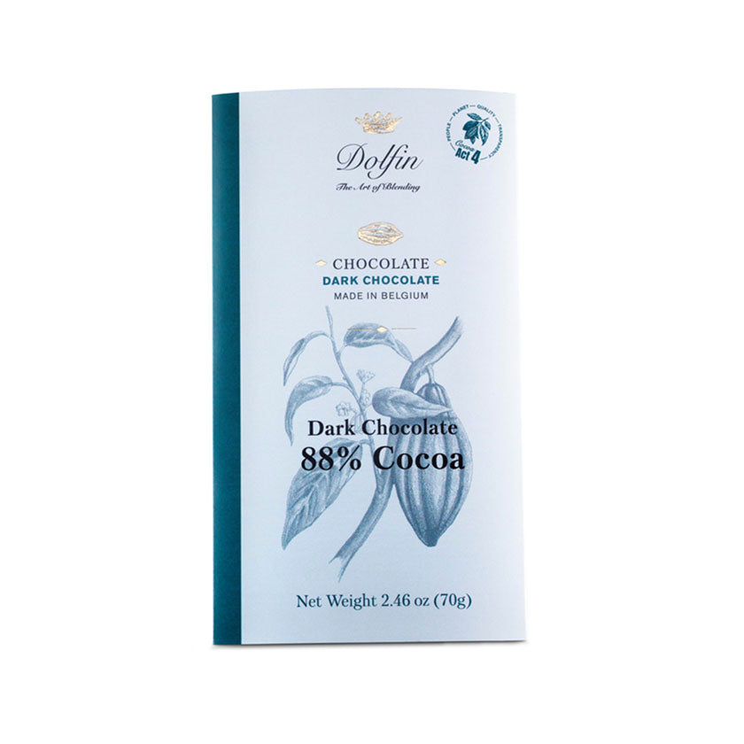 Dolfin - 70g Bars 88% Extra Dark Chocolate