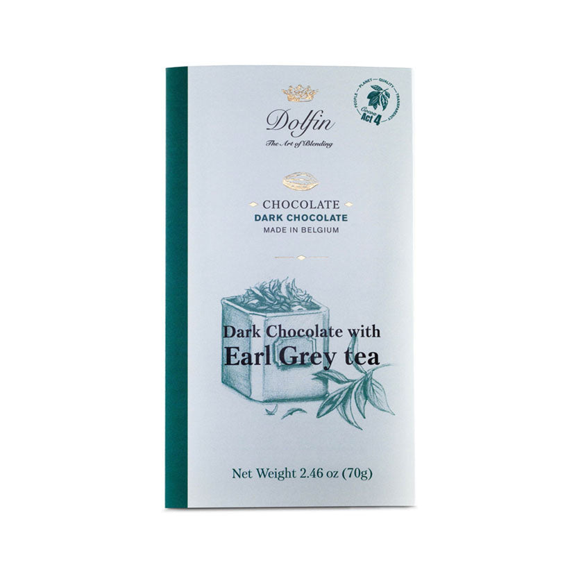 Dolfin - 70g Bars Dark Chocolate with Earl Grey