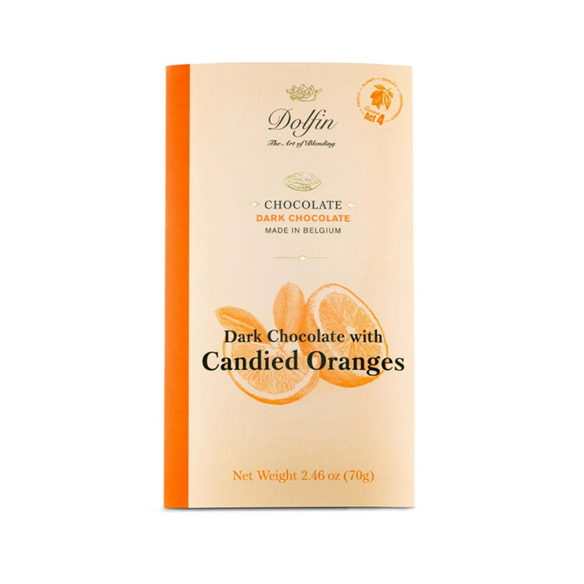Dolfin - 70g Bars Dark Chocolate with Orange