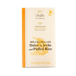 Dolfin - 70g Bars Milk Chocolate Bar with Dulce de Leche & Crispy Rice