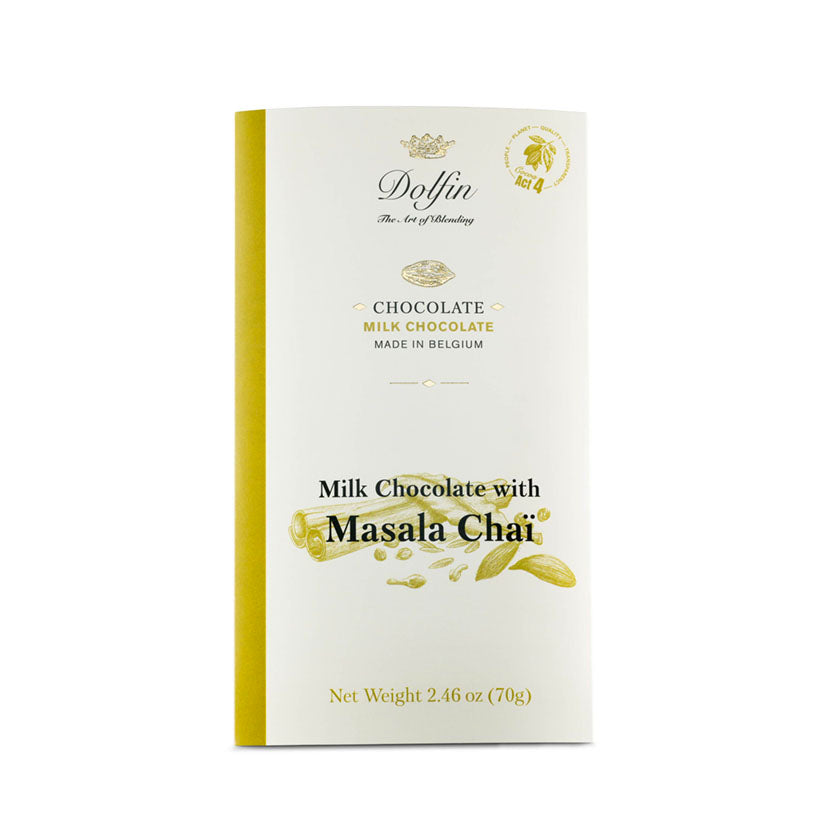 Dolfin - 70g Bars Milk Chocolate with a Spicy Masala Blend