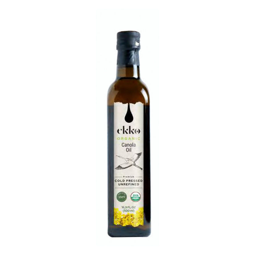 Ekko - Organic Cold Pressed Unrefined Canola Oil - 16.9oz