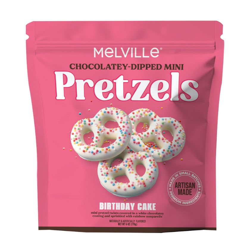 Melville - Birthday Cake Mini Pretzels - Bag