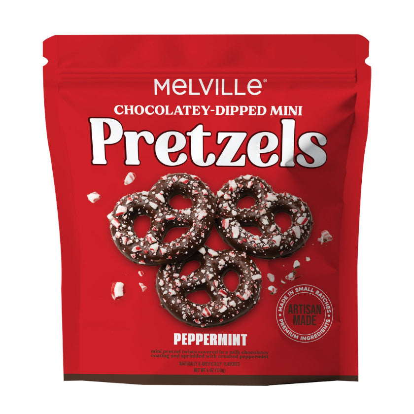 Melville - Peppermint Mini Pretzels - Bag
