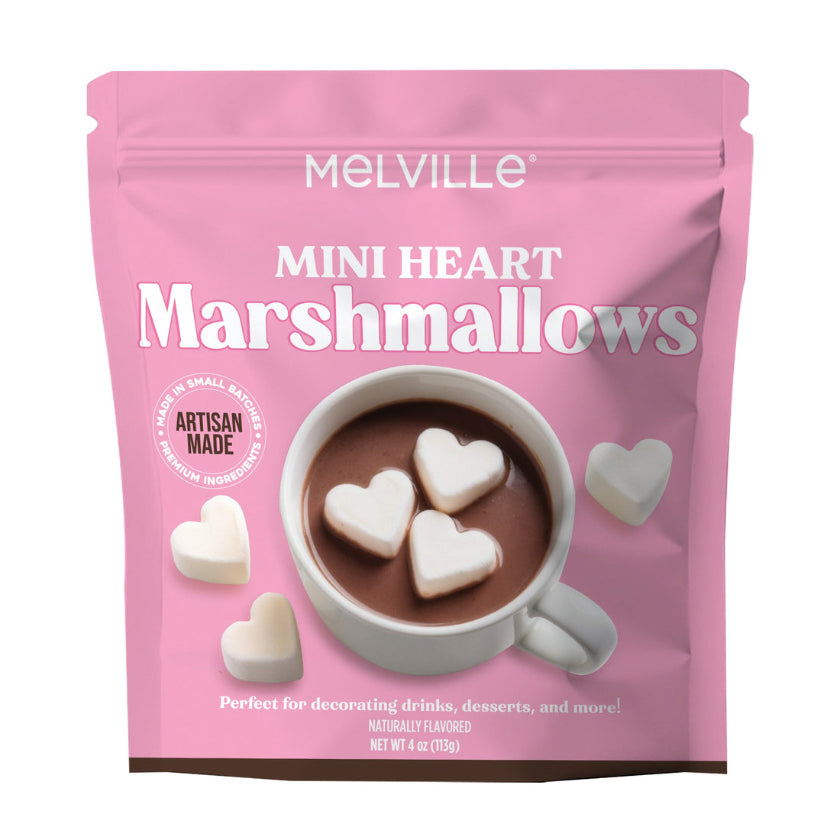 Melville - Mini Heart Marshmallows - Bag