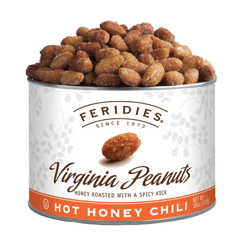 Feridies - Can - 18oz Hot Honey Chili Virginia Peanuts