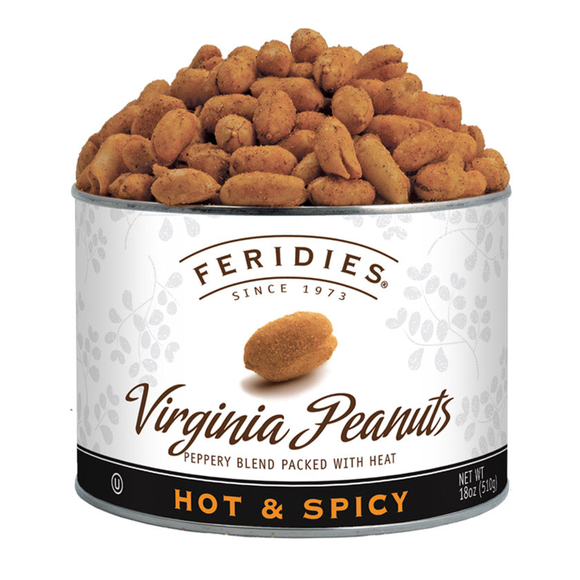 Feridies - Can - 18oz Hot &amp; Spicy Virginia Peanuts