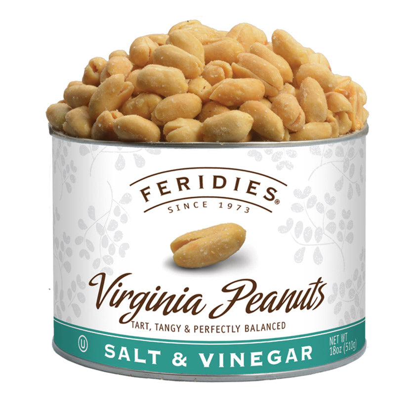 Feridies - Can - 18oz Salt & Vinegar Virginia Peanuts