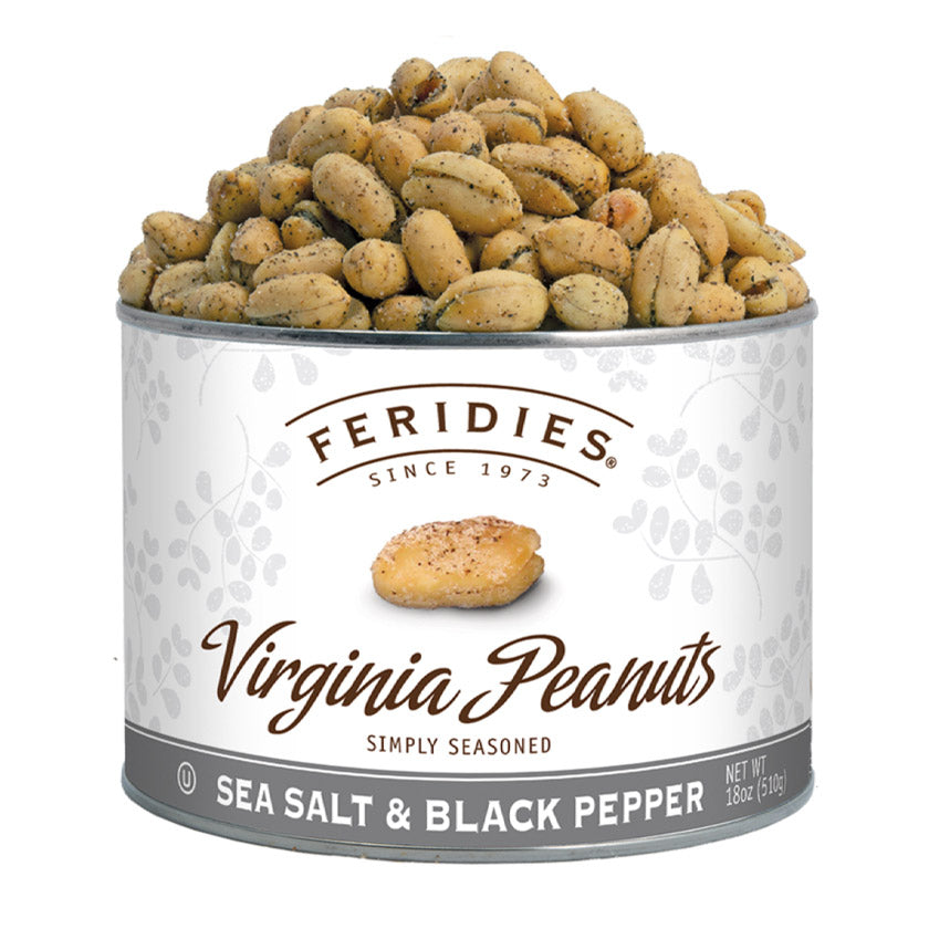 Feridies - Can - 18oz Sea Salt & Black Pepper Virginia Peanuts