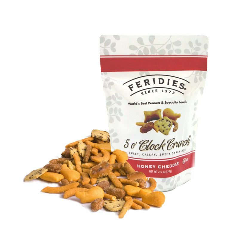 Feridies - Standup Pouches - 2.5oz 5 O'Clock Crunch Snack Mix Printed Barrier Bag