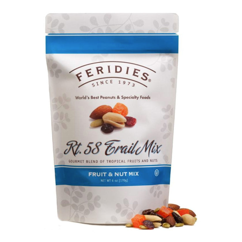 Feridies - Standup Pouches - 6oz Printed Bag Rt. 58 Trail Mix