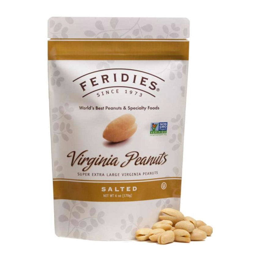 Feridies - Standup Pouches - 6oz Printed Bag Salted Virginia Peanuts