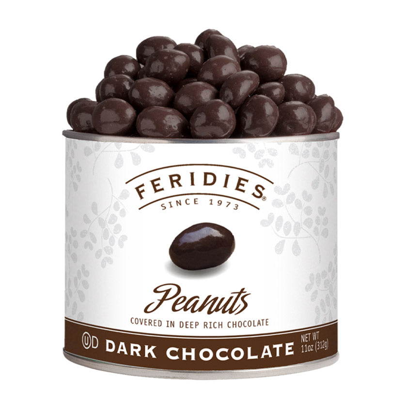 Feridies - Tins - 11oz Dark Chocolate Covered Peanuts