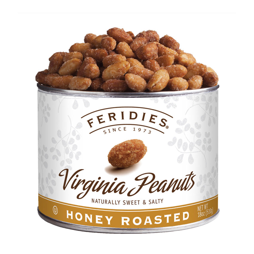Feridies - Tins - 18oz Honey Roasted Virginia Peanuts