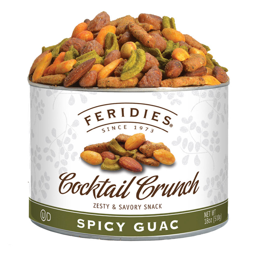 Feridies - Tins - 18oz Spicy Guac Cocktail Crunch Snack Mix