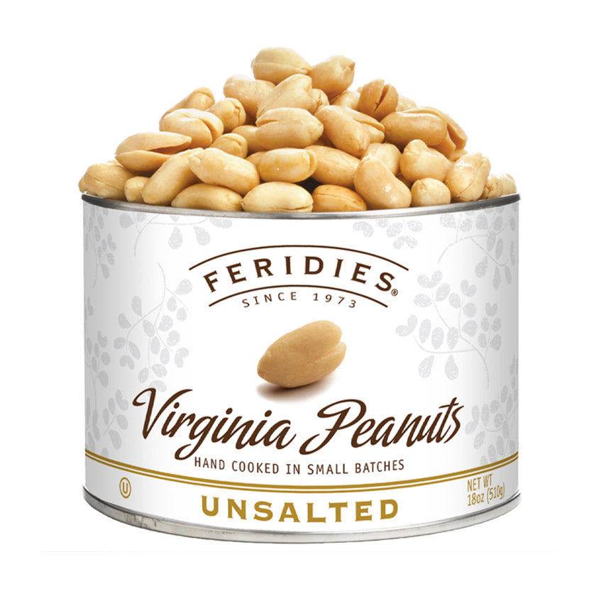 Feridies - Tins - 18oz Unsalted Virginia Peanuts