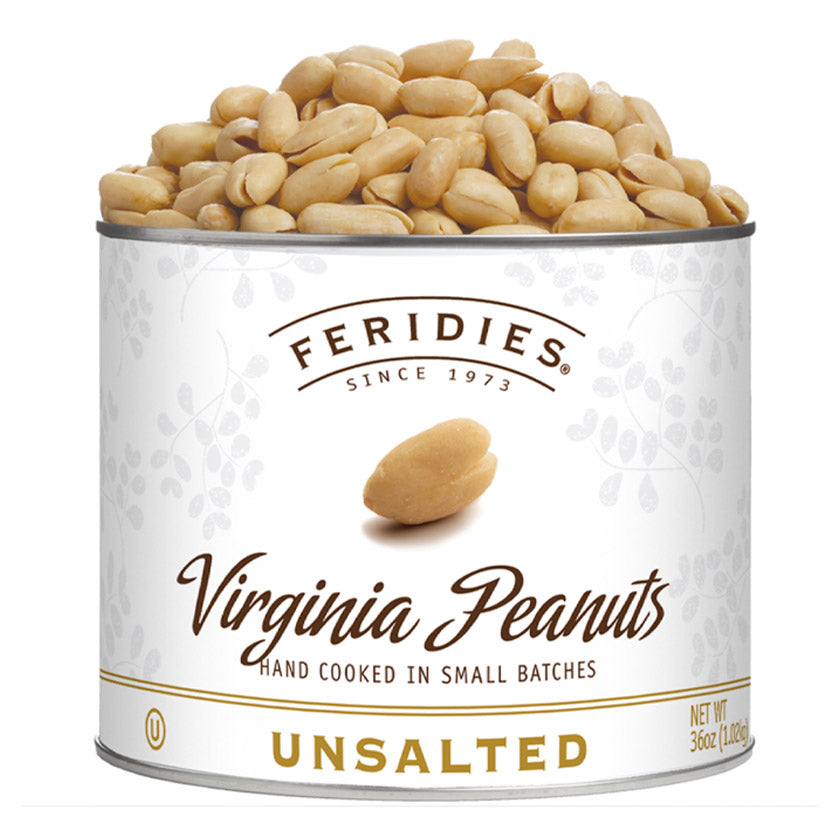 Feridies - Tins - 36oz Unsalted Virginia Peanuts