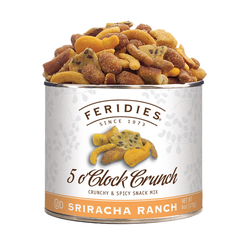 Feridies - Tins - 6oz Sriracha Ranch 5 O'Clock Crunch Snack Mix