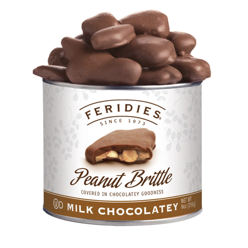 Feridies - Tins - 9oz Chocolate Covered Peanut Brittle