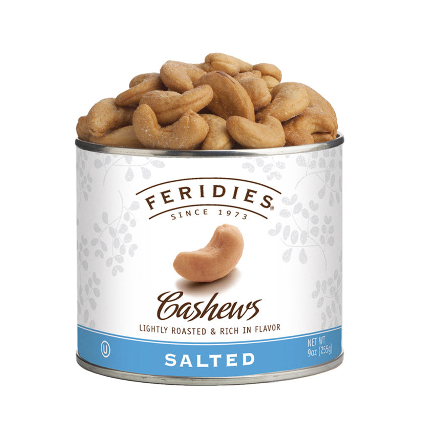 Feridies - Tins - 9oz Salted Cashews