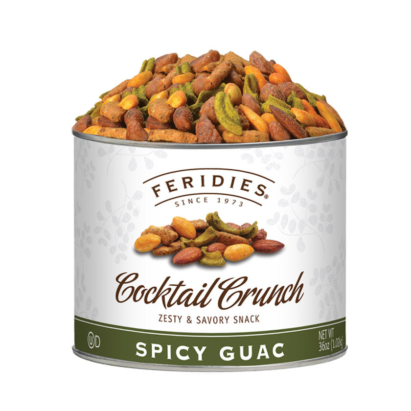 Feridies - Tins - 9oz Spicy Guac Cocktail Crunch Snack Mix