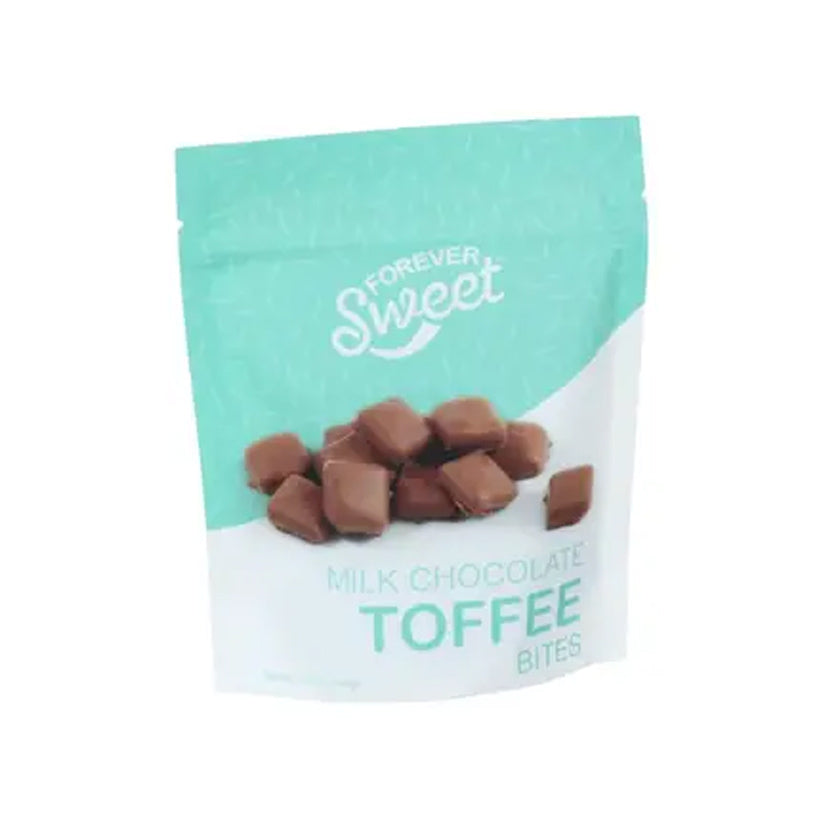Forever Sweets - CANDIES - milk chocolate mini toffee bites in pouch bag - 5.25oz