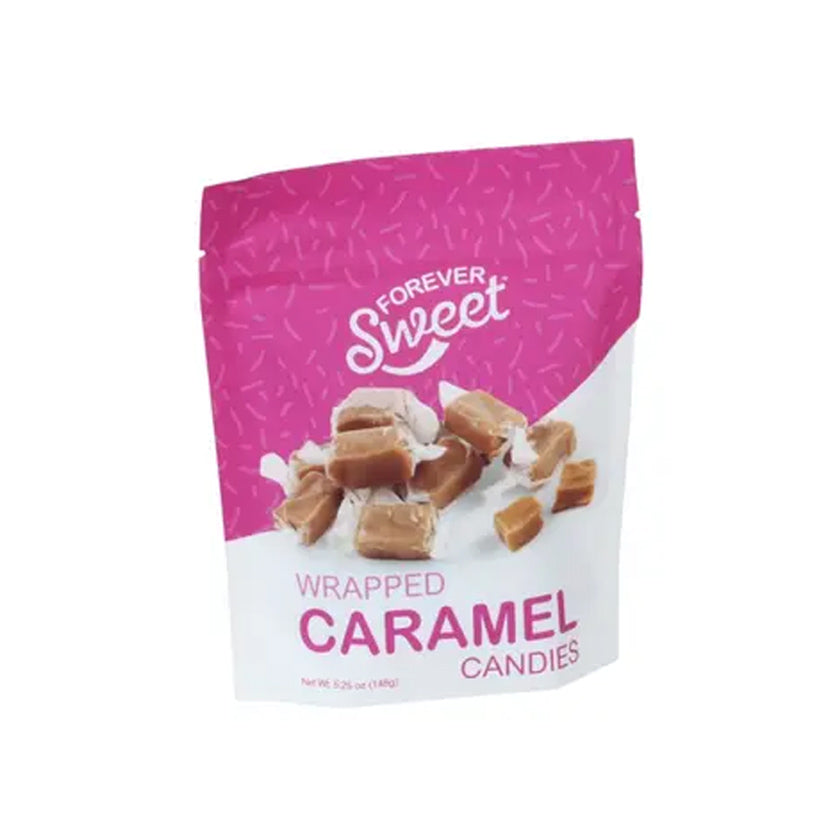 Forever Sweets - CANDIES - wrapped caramel candy in pouch bag - 5.25oz
