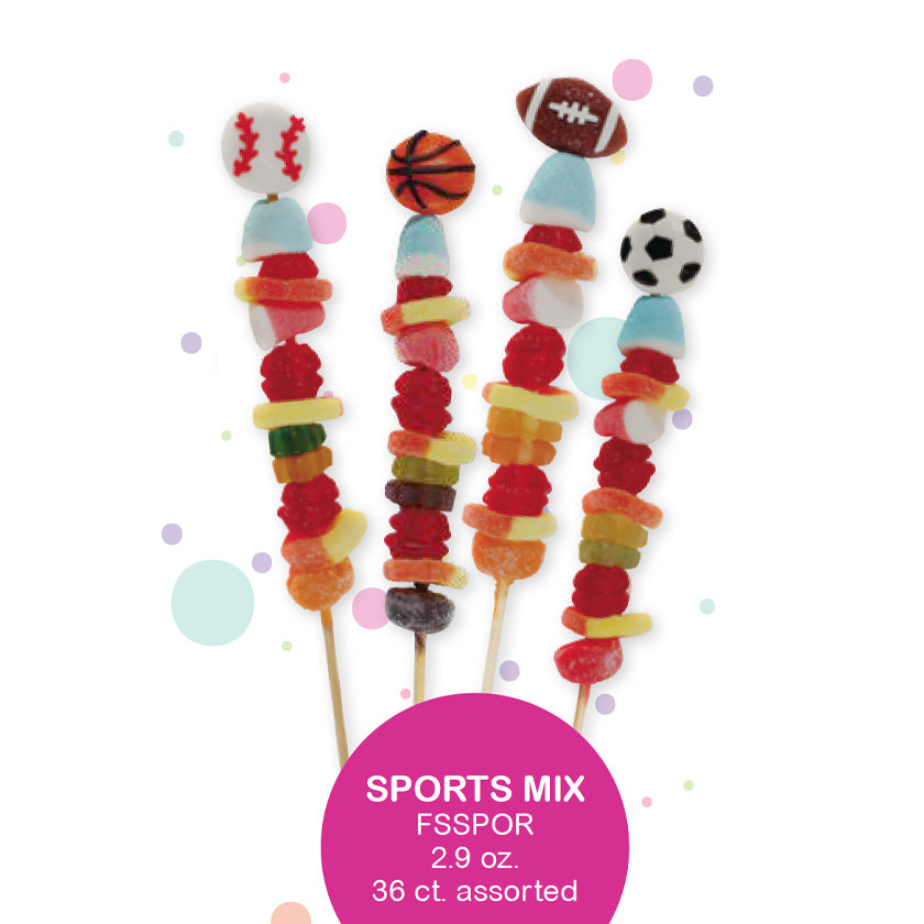 Forever Sweets - CANDY KABOBS - Sports mix - 2.9oz