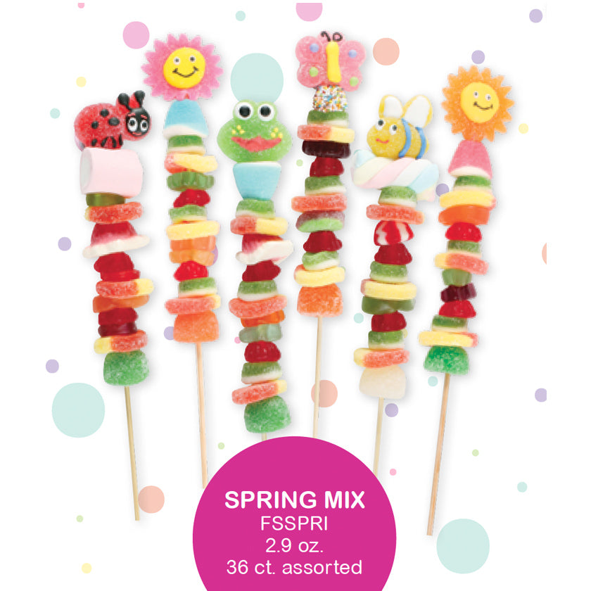 Forever Sweets - CANDY KABOBS - Spring mix assortment - 2.9oz