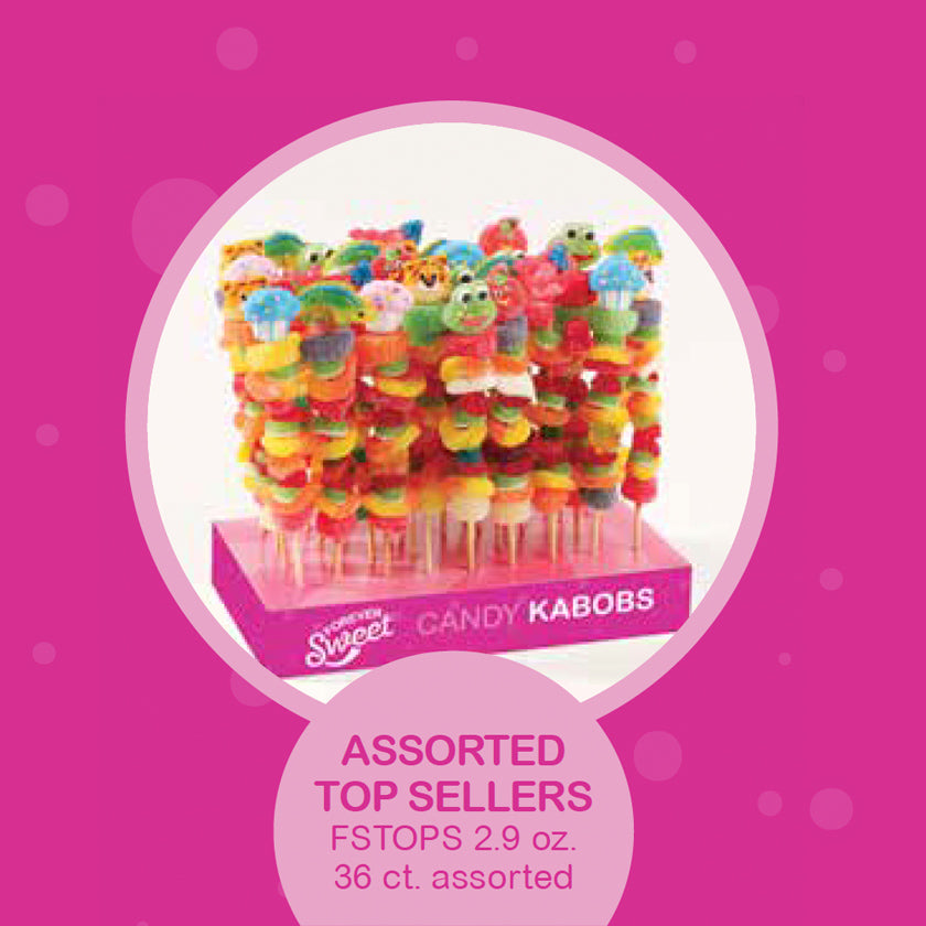 Forever Sweets - CANDY KABOBS - Top sellers assortment  - 2.9oz