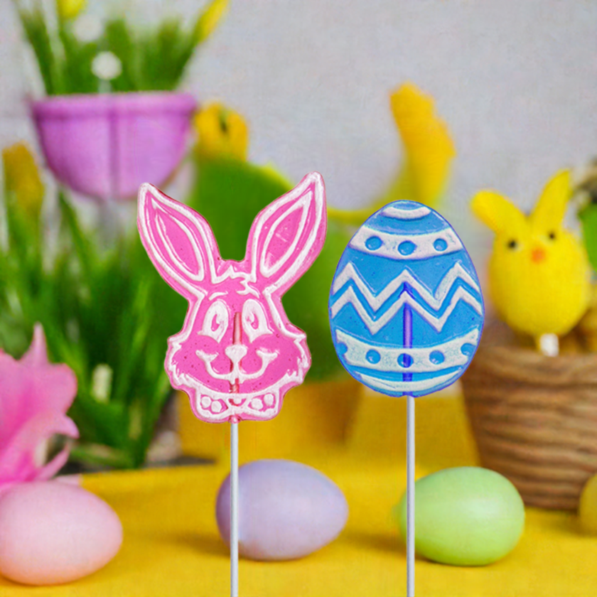 Melville - Lollipops - Frosted Egg & Bunny - Assorted - Bulk