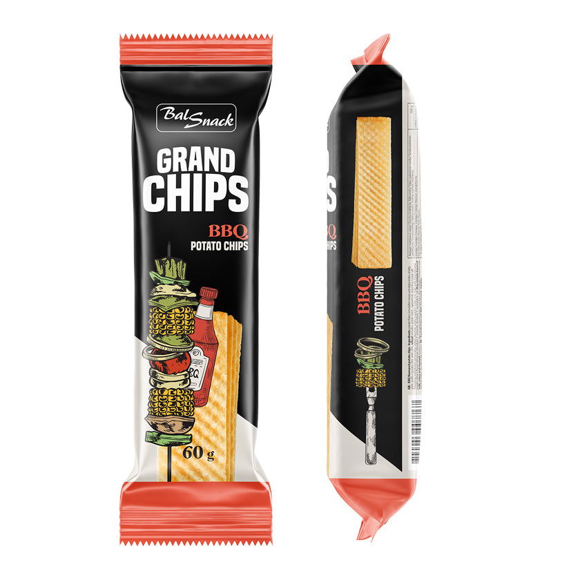 Grand Chips - Bbq Flavored Potato Chips - 3.17 oz