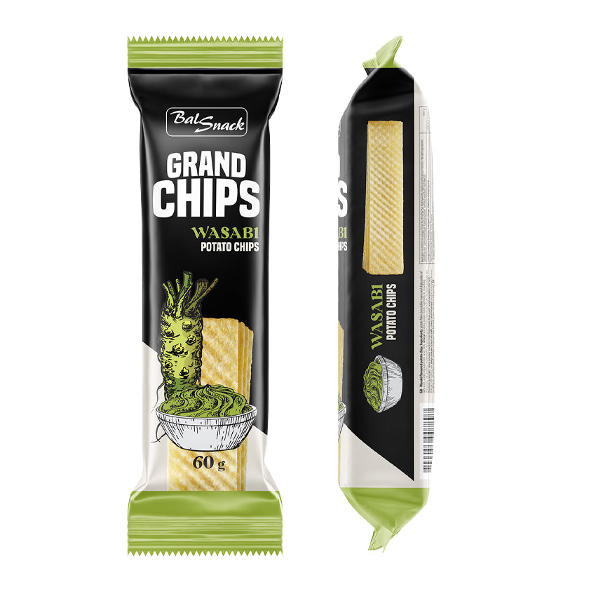 Grand Chips - Wasabi Flavored Potato Chips - 3.17 oz