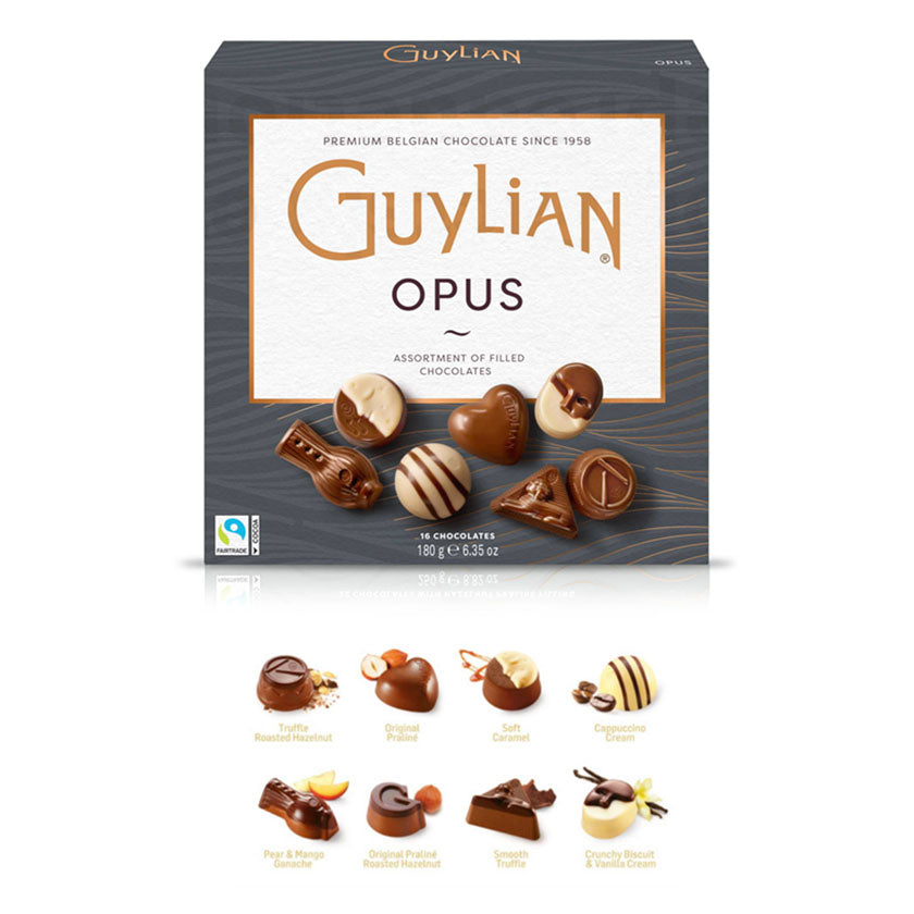 Guylian - Opus Pralines (16-piece) Luxury Assorted Chocolate Selection 180g/6.35oz