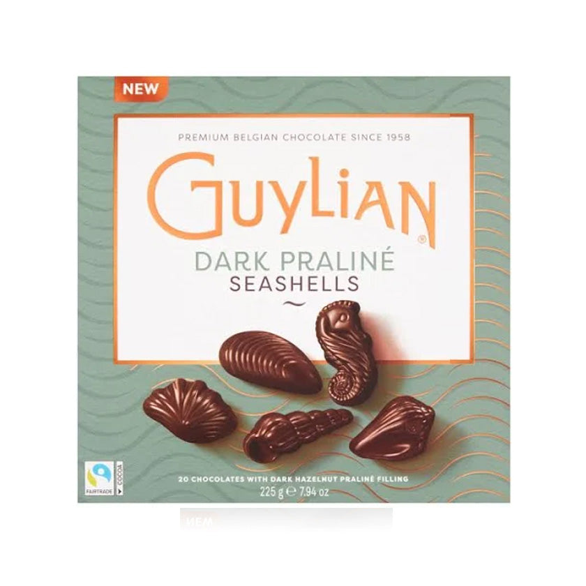Guylian - Dark Sea Shells (6-piece Gift Box) in Display Case 65g./2.29 oz.