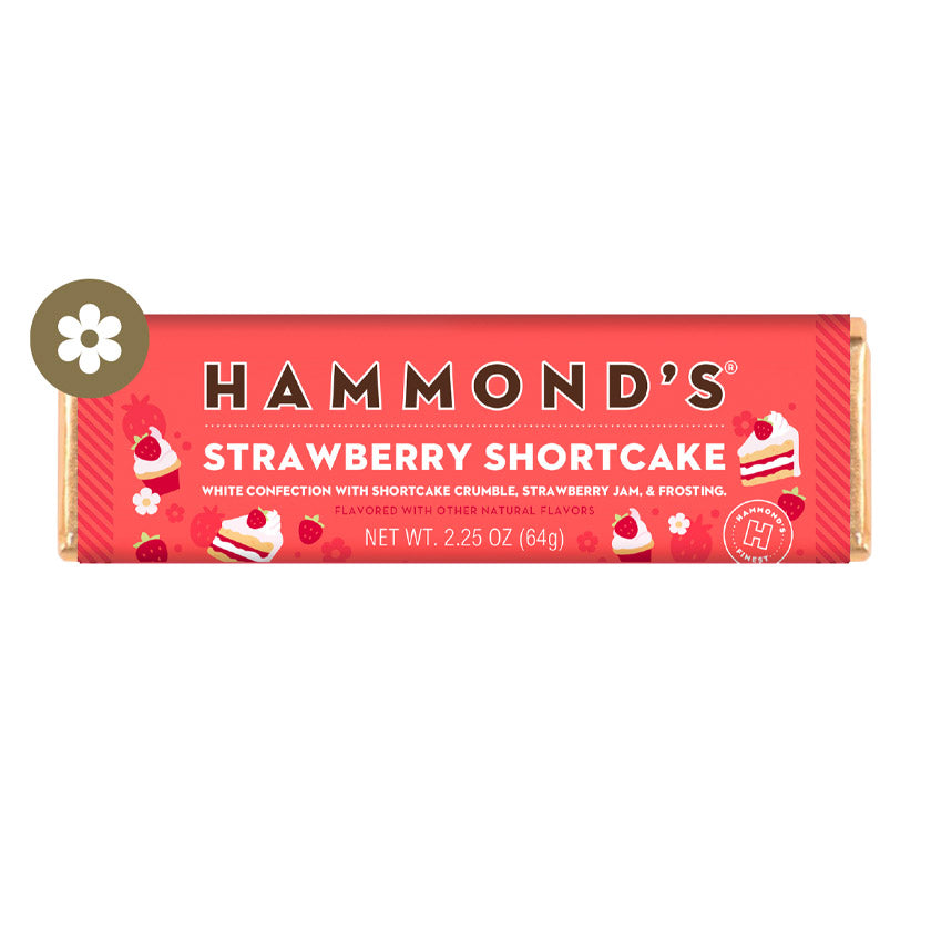 Hammond's Candies - Chocolate Bars - Strawberry Shortcake White Chocolate