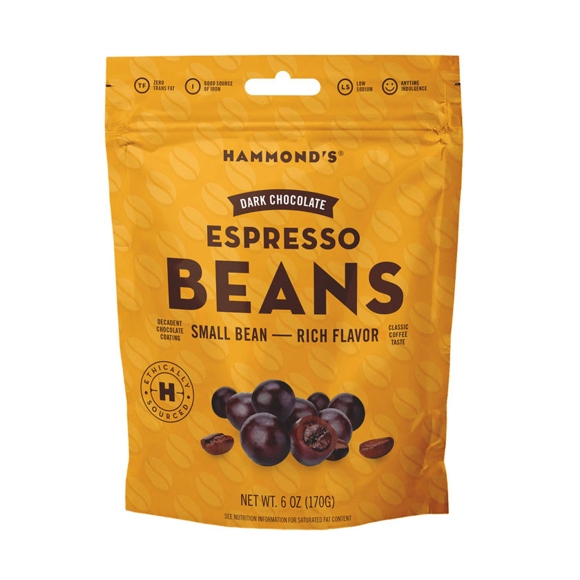 Hammond's Candies - Espresso Beans Dark Chocolate 6oz