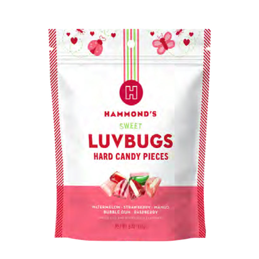 Hammond's Candies - Hard Candy - Sweet Luvbugs - 9oz