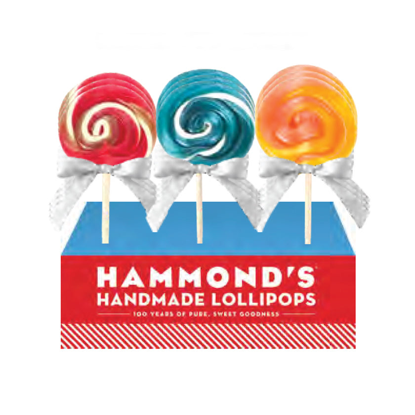Hammond's Candies - Lollipop Display - Assorted Sour Lollipop  - 1 oz