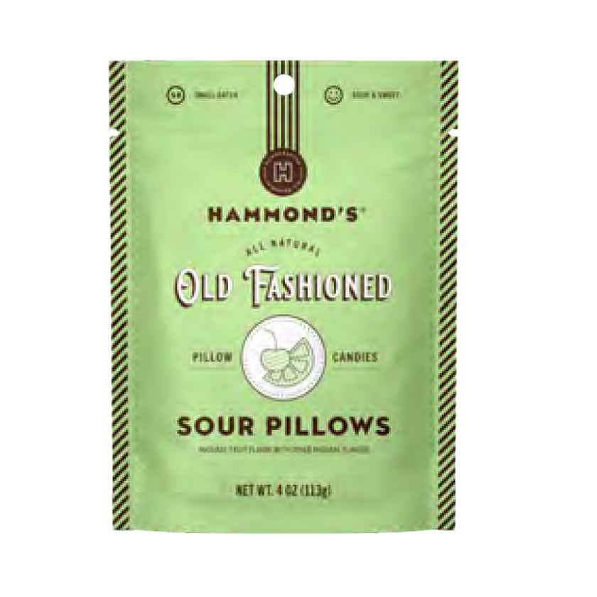 Hammond's Candies - Pantry Candy Bags - Natural Sour Balls Pillows - 4oz