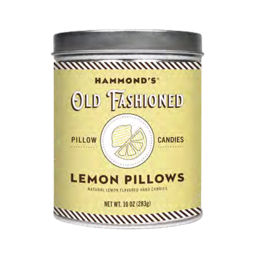 Hammond's Candies - Pantry Candy Tins - Natural Lemon Pillows - 10oz