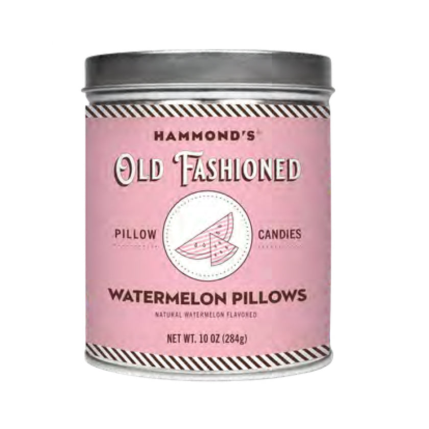 Hammond's Candies - Pantry Candy Tins - Natural Watermelon Pillows - 10oz