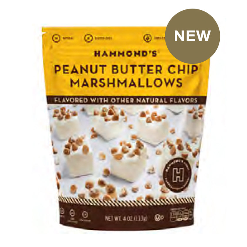 Hammond's Candies - Snacking Marshmallows - Peanut Butter Chip - 4oz