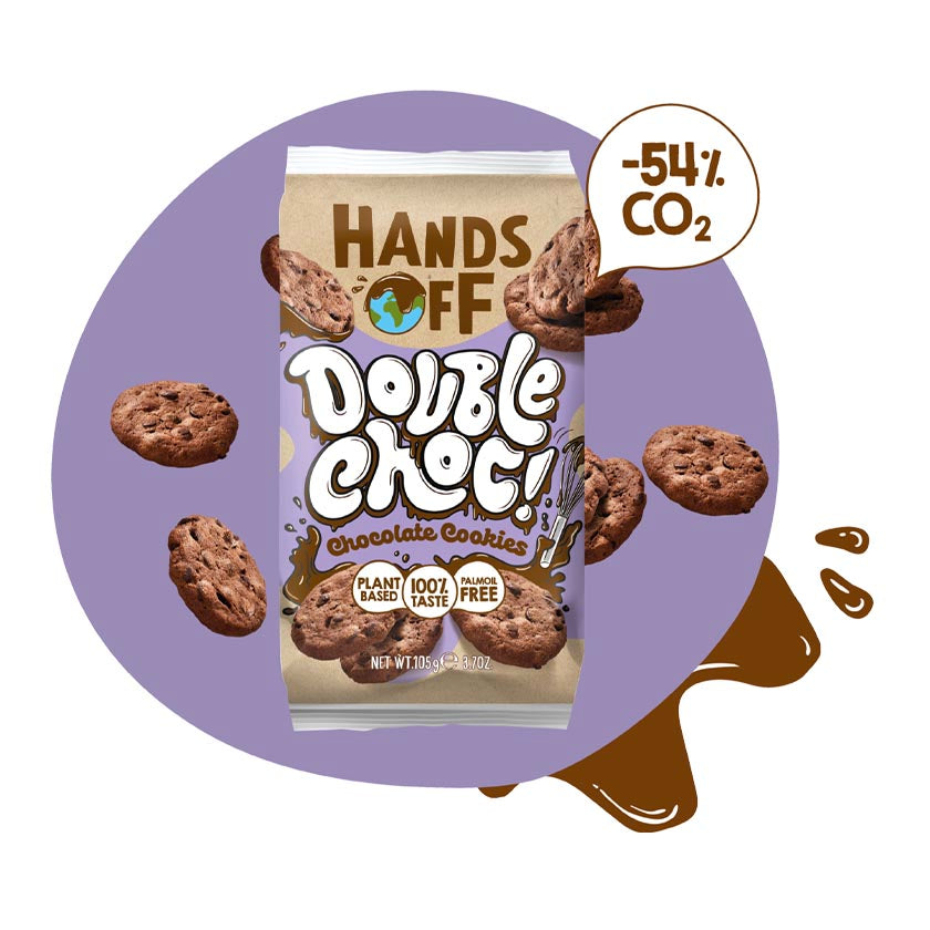 Hands Off - Plant-Based Chocolate Cookies - Double Choc 3.7oz (105g)