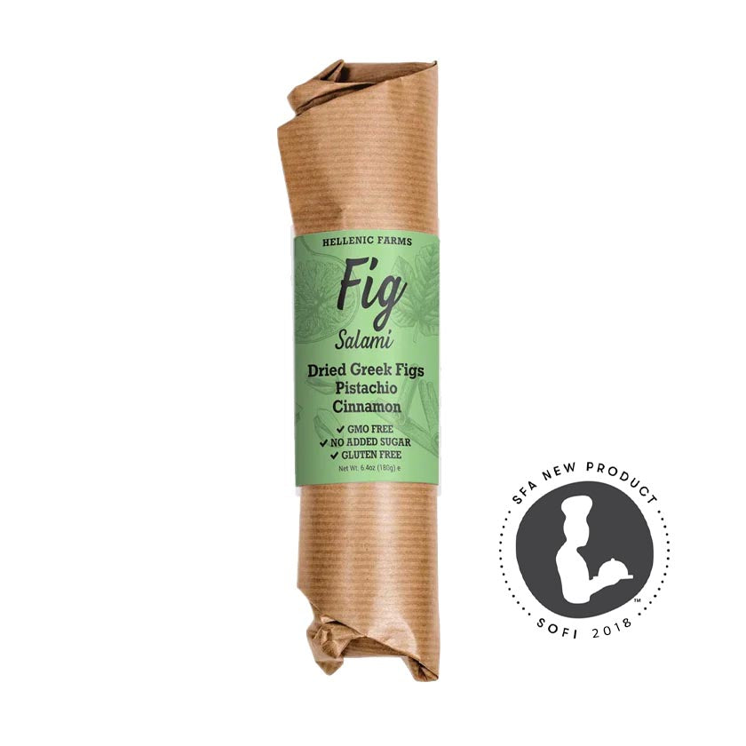 Hellenic Farms - Vegan Green Fig Salami w/ Pistachio &amp; Cinnamon