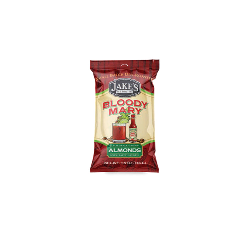 Jake's Nut Roasters - 1.5oz Snack Packs - Bloody Mary Almonds