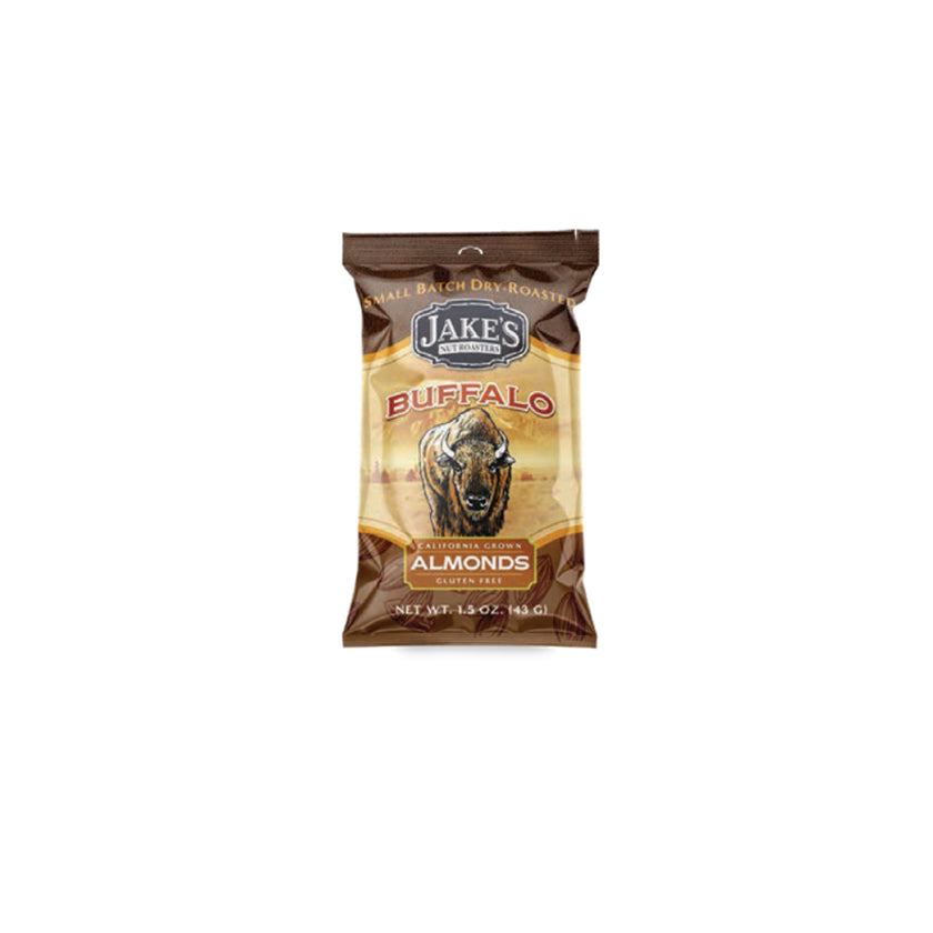 Jake's Nut Roasters - 1.5oz Snack Packs - Buffalo Almonds